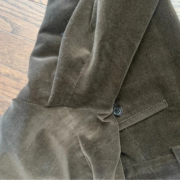 Paul & Shark  Yachting Brown Tapered Leg Corduroy Cotton Trousers Size 34 USA - Picture 11 of 16